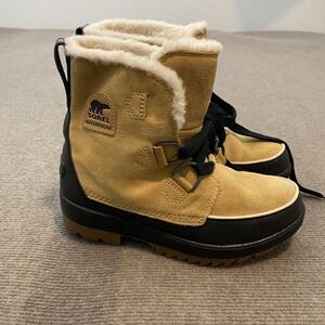 Sorel Camel and Black Waterproof Boots